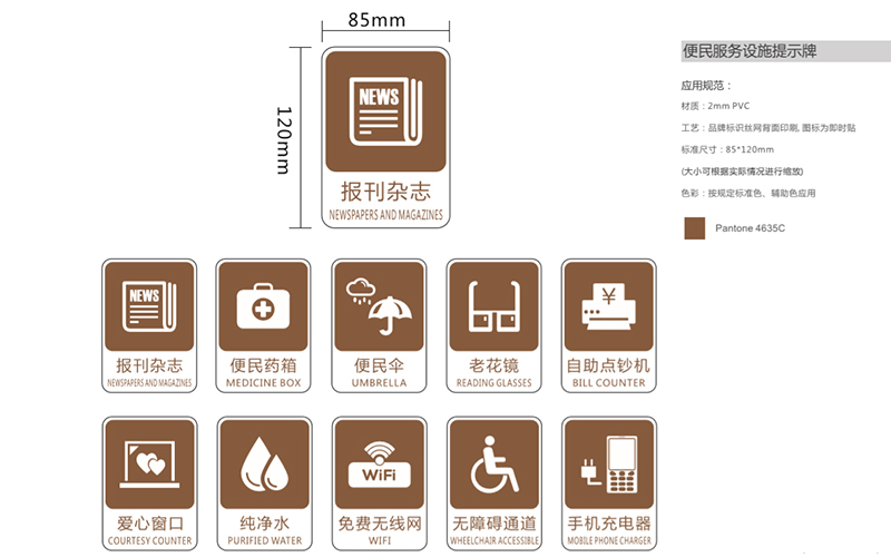 vi標(biāo)識：提示牌